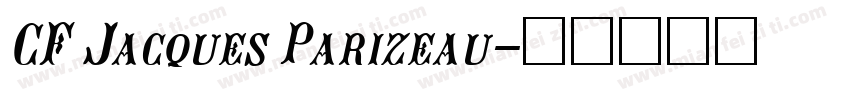 CF Jacques Parizeau字体转换